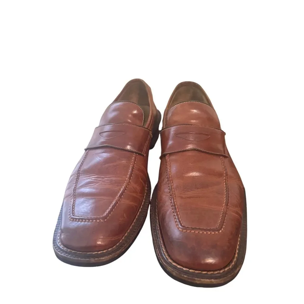 BachRach Mens Shoes US13 Black Brown Leather Dress N